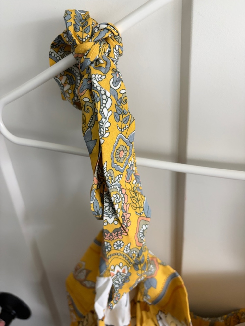 Yellow Floral Tie-Shoulder Tank Top women’s 2x - new! - Picture 4 of 6